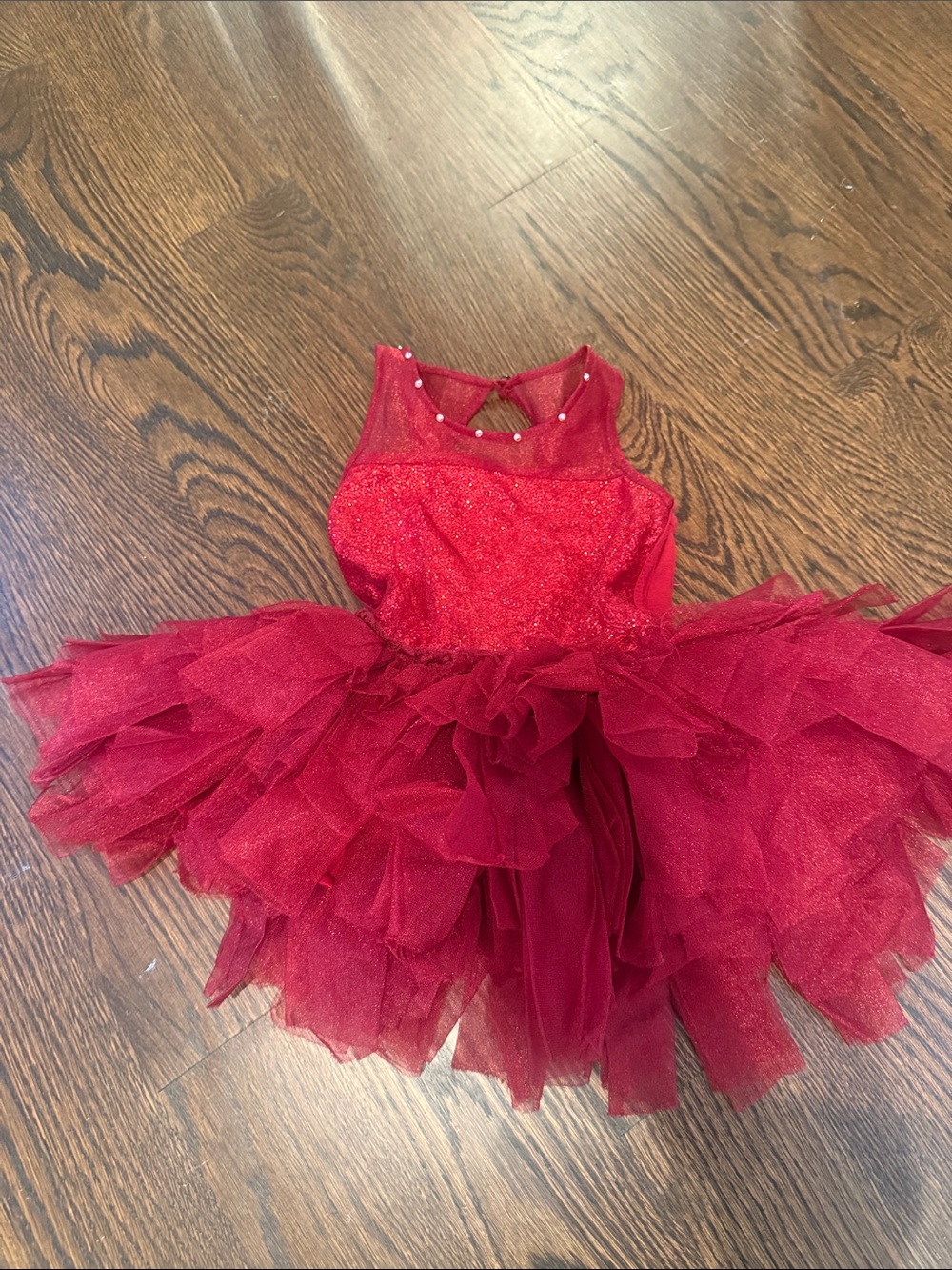 Ooh! La, La! Couture Red Sparkle Tulle Ballet Tutu Dress